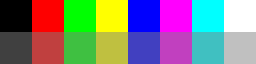 VGA RGBI color palette example