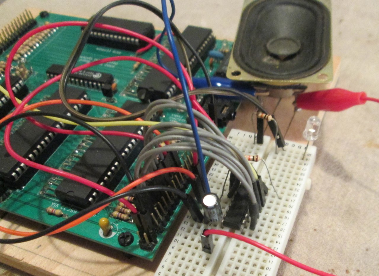 6502 Hardware: Connecting To The SN76489A Programmable Sound Generator